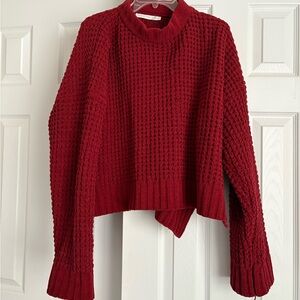 Altar’d State Chunky Red Knit Sweater